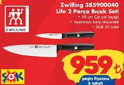 ZWİLLİNG 385900040 LİFE 2 PARÇA BIÇAK SETİ